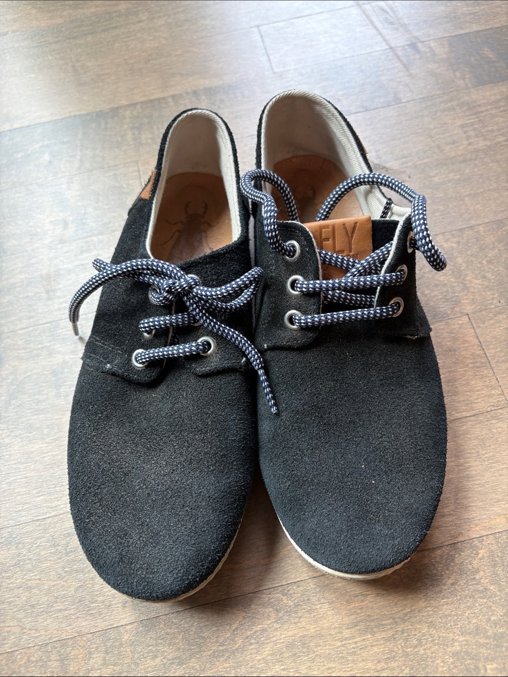 Fly London Shoes/Sneakers Unisex Sz 38  Sesh Black Suede Indie